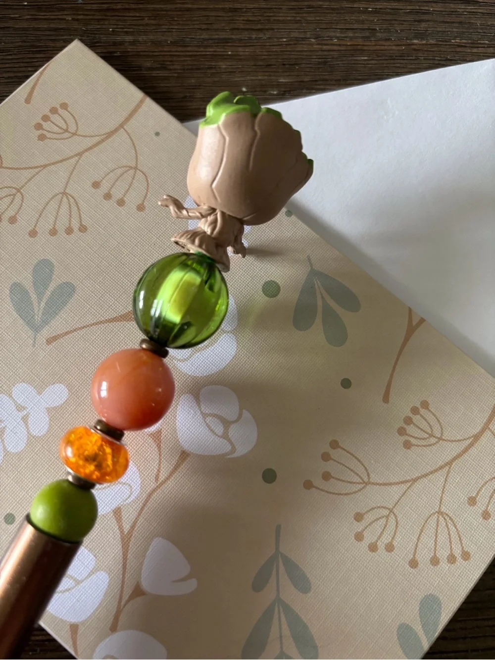 Marvel Doorables: Guardians of the Galaxy: Baby Groot handmade beaded pen